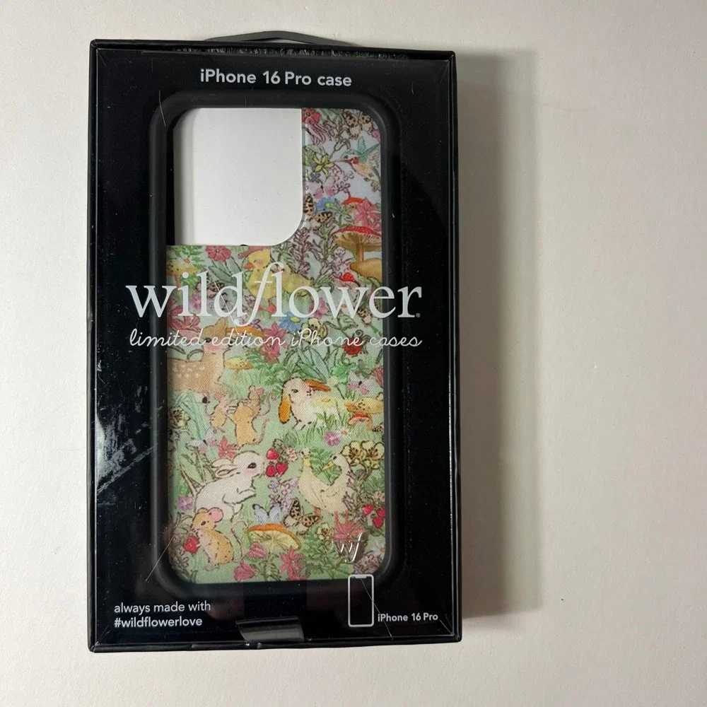 Wildflower iPhone 16 Pro Case Taylor Giavasis Baby Animals NIB Ltd Ed